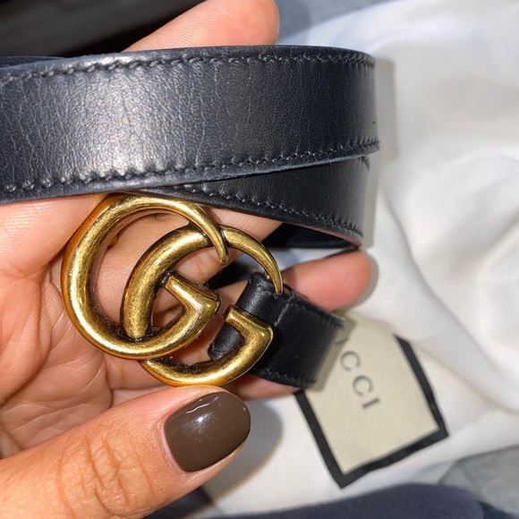 Gucci Accessories - Gucci Leather Thin Belt